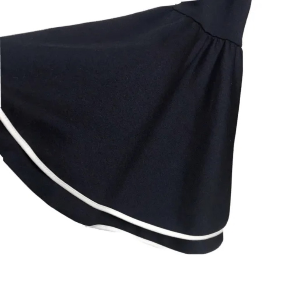 Torn By Ronny Kobo Black Sabrina Crop Top Bell Sleeve Size Medium - Picture 3 of 4